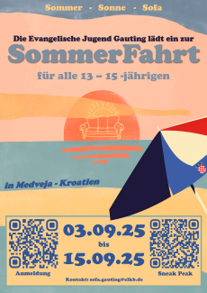 Plakat der Sommerfahrt 2025
