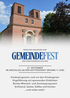 Plakat Gemeindefest 