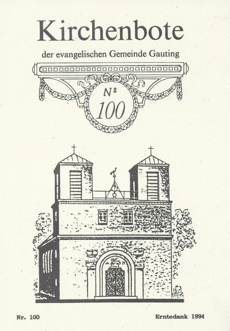 Kirchenbote Nr. 100 // Erntedank 1994